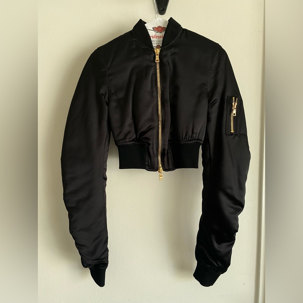 NWOT AYAI Are You Am I Black Keta Bomber Jacket XS